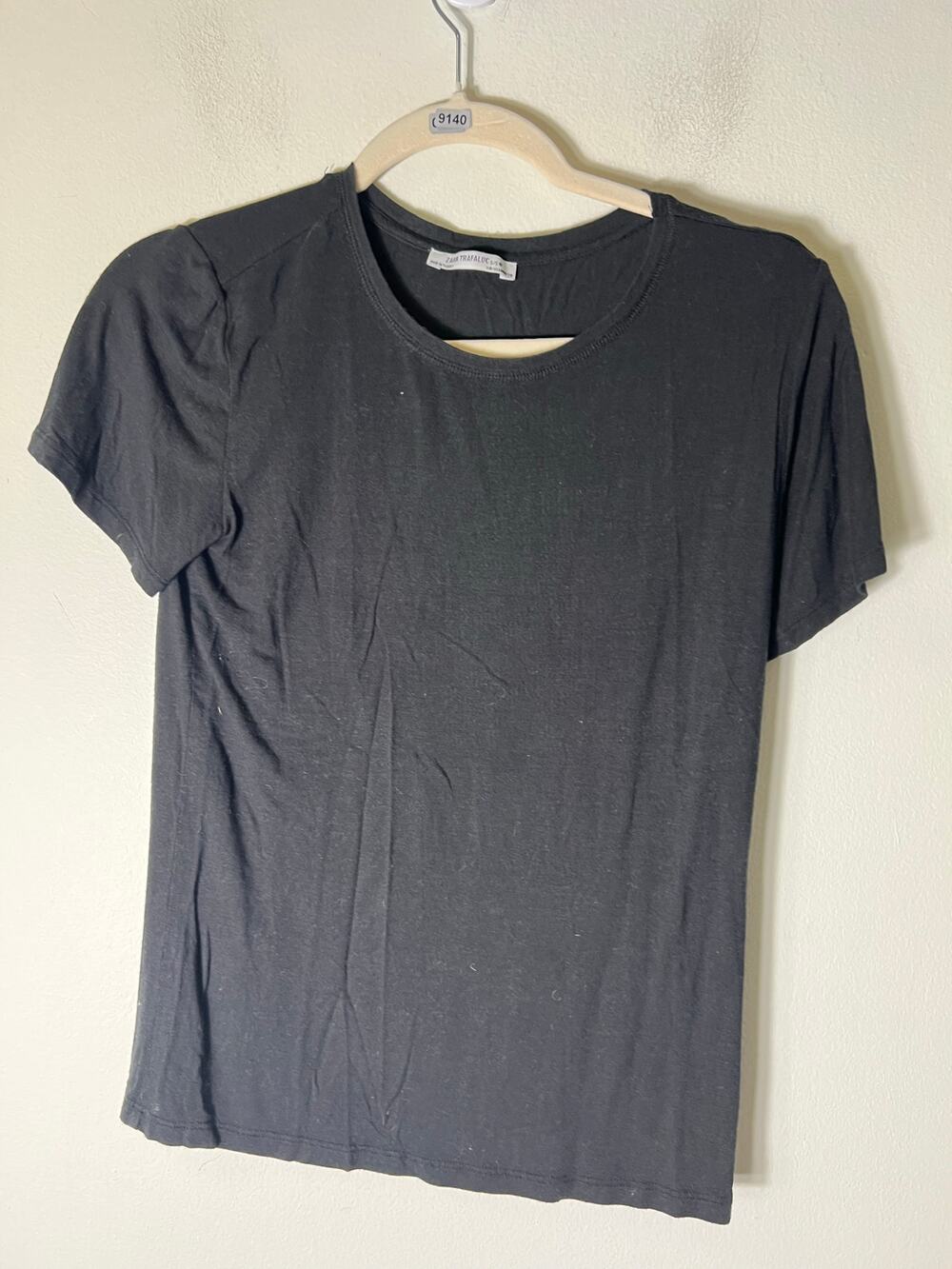 Zara Black T Shirt Sz S